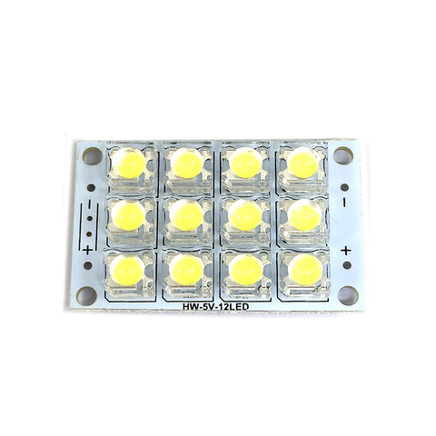 DC 3V-5V 12-LED blanco Super brillante LED piraña Junta LED nocturno luces de la lámpara ► Foto 1/1