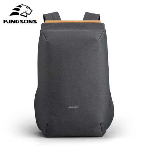 Kingsons hombres mochila Anti-robo 15,6 pulgadas Laptop mochila de carga USB Mini mochila para el colegio paquete para Adolescente de viajes bolso de mano nuevo ► Foto 1/6