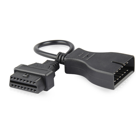 10 unids/lote para GM Daewoo 12 Pin OBD2 OBDII macho a 16 clavija coche mujer adaptador de herramienta de diagnóstico OBD2 Cable de extensión adaptador ► Foto 1/6