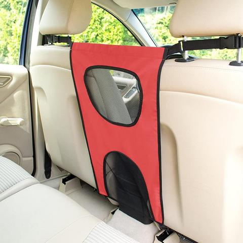 Oganizer-barrera de red de tela de nailon para mascota para coche, malla de seguridad ligera, negra, para asiento trasero, Universal, para coche, SUV y camión ► Foto 1/6