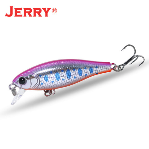 Jerry-SEÑUELOS duros ultraligeros para pesca, cebos duros de pececillo de hundimiento lento, con enchufe de agua salada, 4cm, 5cm, con recubrimiento UV, aparejos de pesca ► Foto 1/6