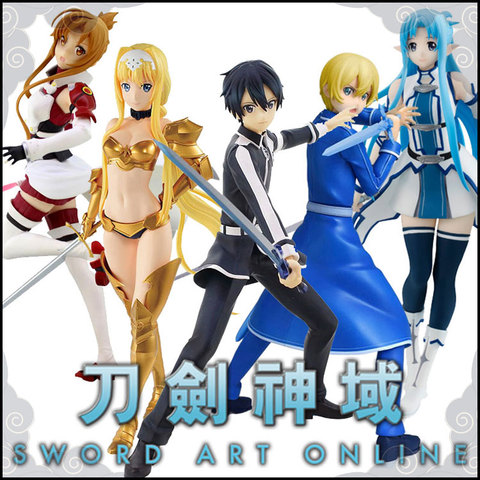 Sword art-figuras de acción japonesas originales para niños, juguetes de modelos coleccionables en línea ► Foto 1/6