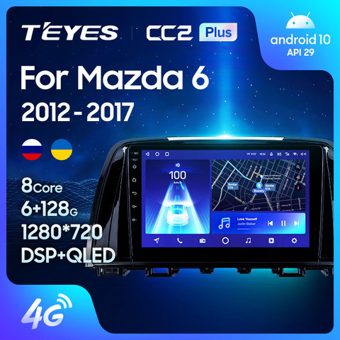 TEYES-Radio Multimedia CC2L CC2 Plus con GPS para coche, Radio con reproductor de vídeo, navegador, android, No 2 din, DVD, para Mazda 6 3 GL GJ 2003-2012 ► Foto 1/6