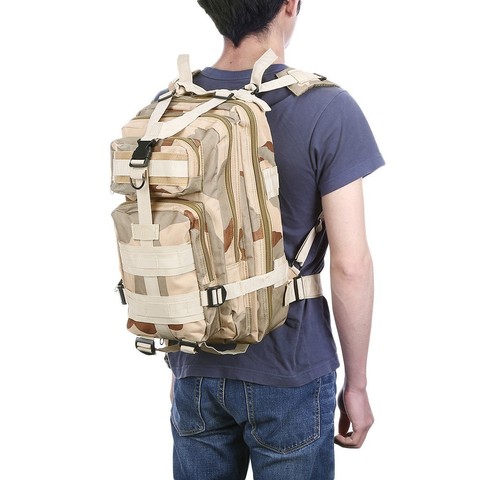 Mochila táctica militar 3D ejército camuflaje Molle bolsa táctica deportes al aire libre Camping caza Pack para hombres senderismo bolsa de escalada ► Foto 1/6