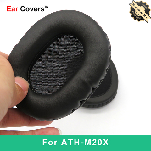 Almohadillas de espuma de cuero PU para auriculares, almohadillas de repuesto para auriculares ATH-M20X ATH M20X ► Foto 1/6