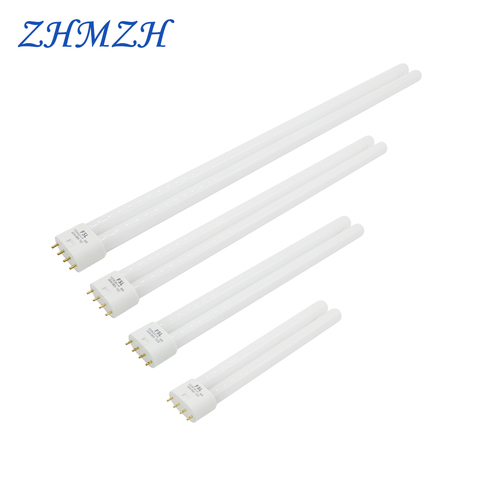 PL-L 2G11 Base de tubo de ahorro de energía H 18W 24W 36W 40W 55W lámpara fluorescente 4 pins de tubo doble bombilla de luz de ahorro de energía blanco amarillo ► Foto 1/5