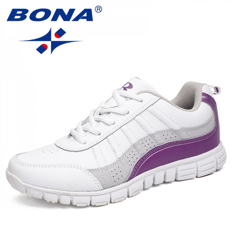 BONA-zapatillas de correr para mujer, zapatos atléticos con cordones, para caminar al aire libre, correr, cómodas, envío gratis ► Foto 1/6