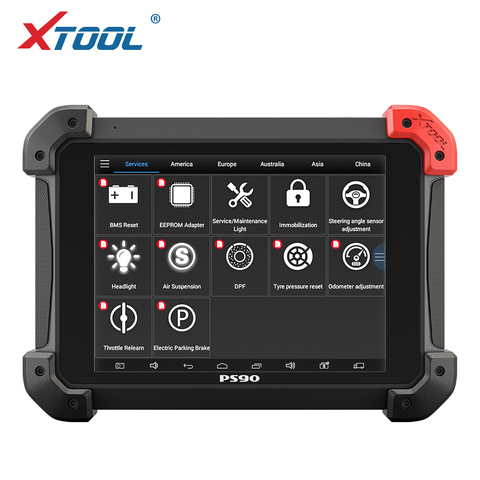 XTOOL PS90 automotriz OBD2 coche herramienta de diagnóstico con programador clave/odómetro Correctio/EPS soporte Multi coche modelos con wifi/BT ► Foto 1/6