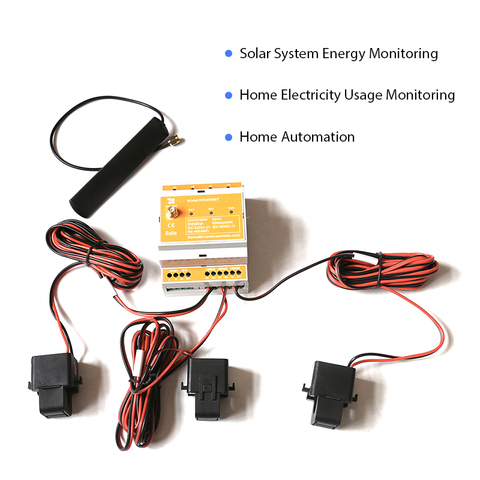 Medidor de energía bidireccional trifásico WiFi, 150A, carril Din, asistente doméstico, openHAB, monitor de Sistema Solar PV, CE,RCM ► Foto 1/6