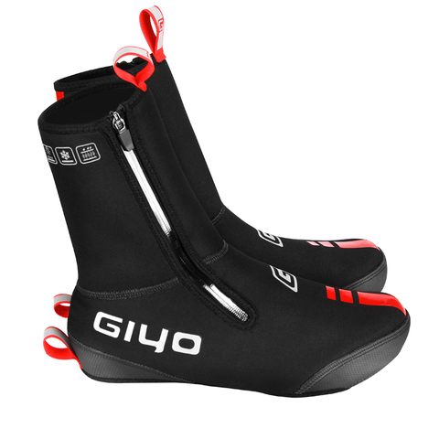 Cubrezapatos para ciclismo de montaña, térmico y cálido, de neopreno, resistente al agua, para ciclismo ► Foto 1/6