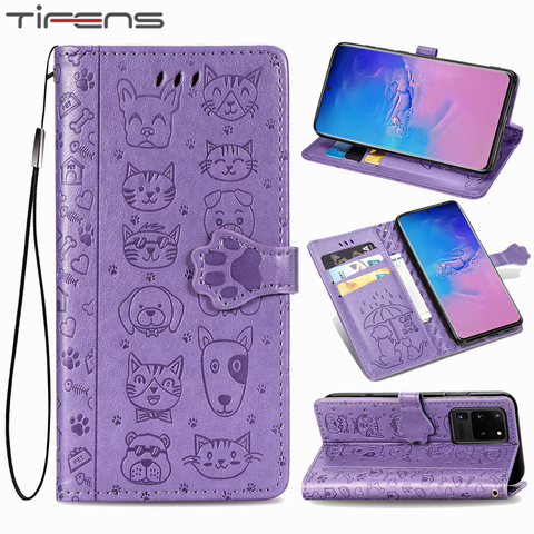 Flip Funda de cuero para Samsung Galaxy S20 FE S10 S9 S8 Nota 9 10 20 Ultra Plus A80 A70 A50 A40 A30 A20 A10 tarjeta cubierta del teléfono ► Foto 1/6