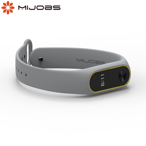 Mi jobs Цветной силиконовый ремешок для Xiaomi mi Band 2 mi band 2 браслет mi band 2 Ремешок Браслет замена mi band 2 ремешок ► Foto 1/6