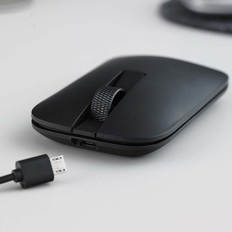 Rapoo-ratón inalámbrico M550 con Bluetooth 3,0/4,0 y 2,4G, recargable, multimodo, para oficina y PC, 3 dispositivos, silencioso y Delgado ► Foto 1/6