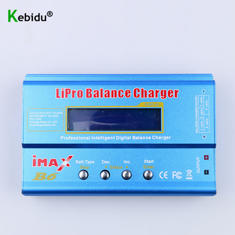 Kebidu-cargador de equilibrio de batería IMAX B6 Lipro, Nimh Li-Ion ni-cd Digital RC, descargador de equilibrio con pantalla LCD Digital ► Foto 1/6