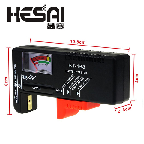 Probador de batería Digital Universal BT168, comprobador electrónico de voltios de batería para celda de botón AA AAA de 9V, medidor de voltaje de varios tamaños ► Foto 1/6