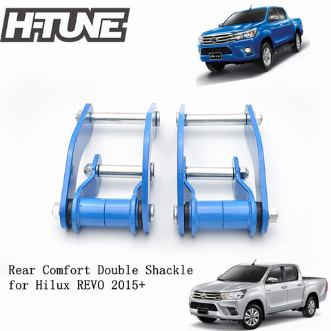 H-TUNE de elevación de suspensión 4x4, resorte de hoja trasera, confort, grilletes dobles para Hilux REVO 2015 + ► Foto 1/6