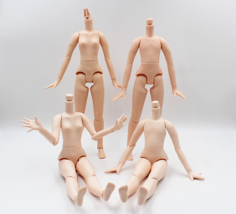 Envío gratis Venta barato DIY nude muñecas blyth BJD Cuerpo Conjunto de 12 pulgadas Sol Negro piel articulado cuerpo para muñecas de escala 1/6 accesorio ► Foto 1/1