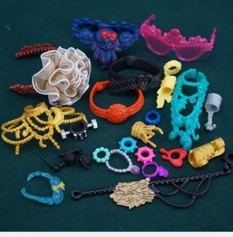 Accesorios de alta muñeca para montar, collar, gafas, diademas, cinturones, casa de juegos para niños, decoraciones de muñecas, regalo de fiesta para niña ► Foto 1/6