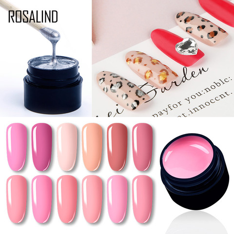 ROSALIND Gel de esmalte de uñas de la pintura de DIY 60 colores remojo uñas diseño polaco uñas de manicura pintura laca UV Gel empapar ► Foto 1/6