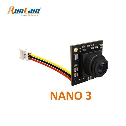 RunCam-cámara para Dron de carreras con visión en primera persona, Nano 3, 1/3 '', 800TVL, 1,1g, FOV Ultra ligero, 160 grados, gran angular, NTSC, CMOS, FPV ► Foto 1/5