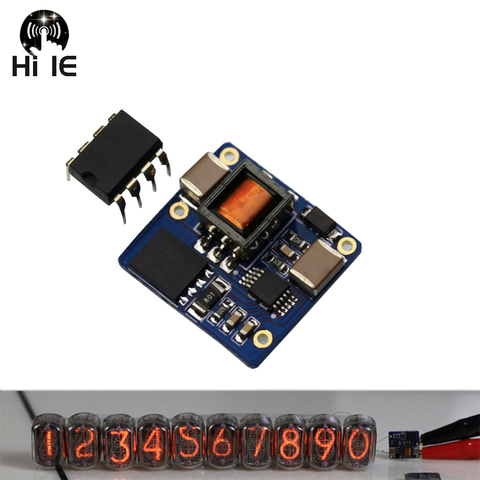 Placa de módulo de refuerzo de alto voltaje NCH8200HV, tubo de brillo de CC, reloj para tubos Nixie, compatible con batería de litio, entrada USB de 5V ► Foto 1/3