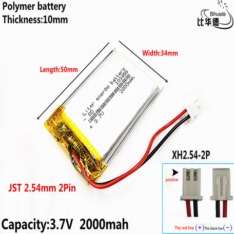 Envío Gratis, máquina para aprender con chico pudín pequeño, historia para aprender, carga general 103450, batería de polímero de litio de 3,7 v, baterías de 2000 mah ► Foto 1/5