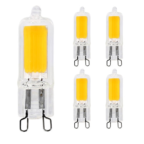 Mini bombilla LED COB G9, 3W, 5W, luces de cristal, reemplazo de 20W, 30W, lámpara halógena para lámpara doméstica colgante, lámpara de araña de CA 220V ► Foto 1/6