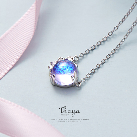 Thaya plata 925 joyería Bohemia diseño Original Provence colorido gargantilla 925 Plata de ley para mujeres fino en color morado joyería regalo ► Foto 1/6