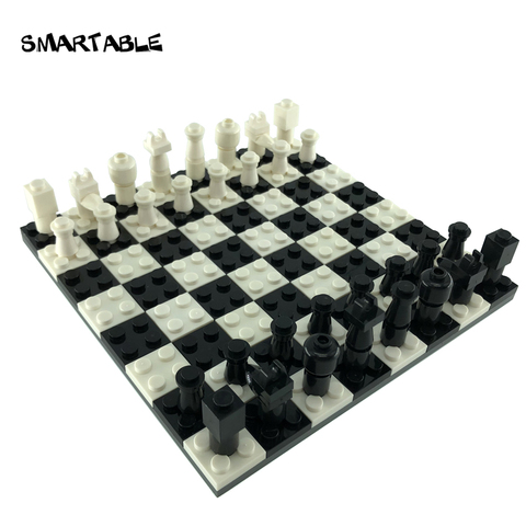 Smartable-juego de ajedrez icónico para niños, piezas MOC, Juguetes de bloques de construcción, educativo, Compatible con las principales marcas, regalo de Navidad ► Foto 1/6