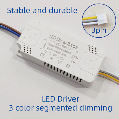 Adaptador de Controlador LED para iluminación LED, transformador no aislado para reemplazo de luz de techo, 12W, 24W, 30W, 36W, 50W, 100W, AC220V ► Foto 1/6