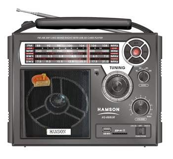Radio de banda múltiple para exteriores, poderoso clásico, reproductor de MP3 USB, Radio FM/AM/SW ► Foto 1/6