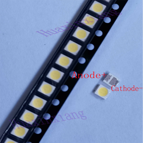 100 unids/lote Lextar 3528 2835 3V 1,8 W blanco frío de alta potencia para aplicación de luz de fondo LCD TV 0,8mm ► Foto 1/3