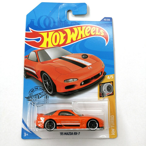 2022-43-caliente RUEDAS 1:64 coche 95 MAZDA RX-7 de fundición modelo de coche juguetes de los niños regalo ► Foto 1/5