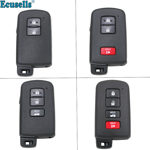 Nuevo 2/3/4 botones de funda inteligente para llave de mando a distancia caso Fob para Toyota Avalon Camry RAV4 2012-2015 con inser clave ► Foto 1/6