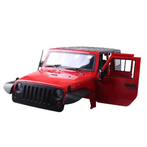 Juego de carcasa de plástico duro para JEEP Wrangler, escala 1:10, 313mm, para 1/10 RC Crawler Cherokee Axial SCX10 y SCX10 II 90046 90047 ► Foto 1/6