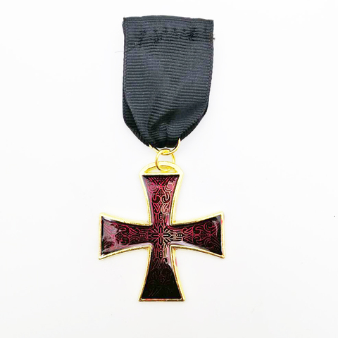 Templarios Medalla con Cruz Roja Caballero templario joyería 1870 Cruz de Hierro EK2 meditación militar Prusiana Caballero masónico Cruz Roja insignia de joyería ► Foto 1/5