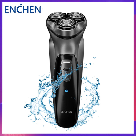 ENCHEN-afeitadora facial eléctrica para hombres, máquina de afeitar eléctrica lavable, recargable por USB, BlackStone 3D, Original ► Foto 1/5