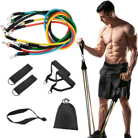 100 LBS bandas elásticas de resistencia 150 LBS deportes elástico bandas de caucho para expansor de Fitness entrenamiento gimnasio casa ejercicio ► Foto 1/6