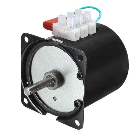 Motor eléctrico de caja de cambios de poco ruido, 220 - 240V /14w/2,5 rpm-100rpm, 50HZ, 60HZ, alto Torque, motor sincrónico de CA de baja velocidad, 60KTYZ ► Foto 1/6