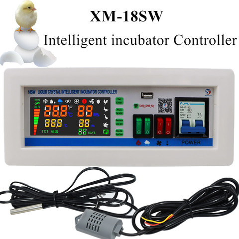 Controlador de incubadora inteligente de XM-18SW, sistema de control de incubación de huevos con WIFI, control remoto inteligente, 40% de descuento ► Foto 1/6
