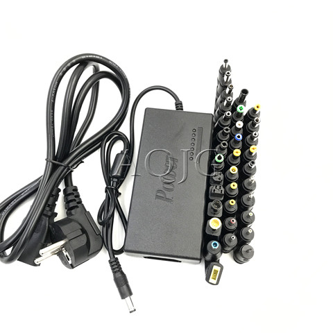 Adaptador de corriente Universal para portátil, cargador portátil ajustable de 96W, 12V a 24V para portátiles Dell, Toshiba, Hp, Asus, Acer, enchufe europeo, 34 Uds. ► Foto 1/1