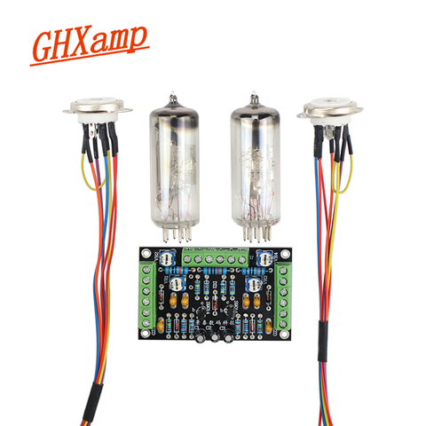 GHXAMP-kit de controlador de tubo de ojo de gato 6E2, indicador de nivel fluorescente de doble canal, amplificador de accionamiento, bricolaje, modificación ► Foto 1/6