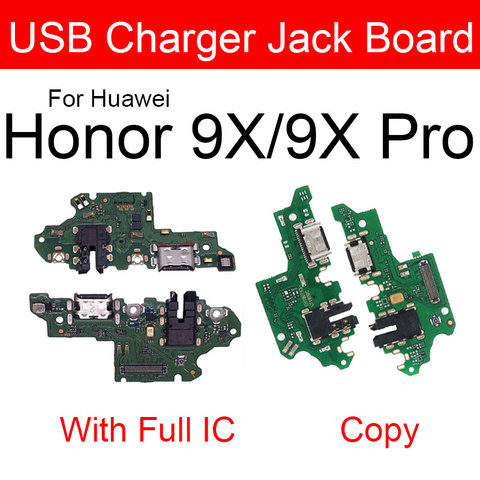 Cargador de enchufe USB para Huawei Honor 9X 9X Pro puerto de carga Usb conector de muelle Flex Ribbon Cable piezas de reparación ► Foto 1/3