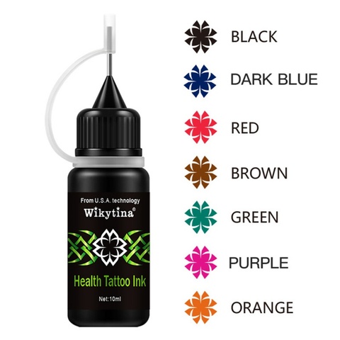 Crema de tatuaje resistente al agua, 7 colores, 10ml, Natural, sin daño, sin dolor, alcance de 7-10 días, nuevo ► Foto 1/1