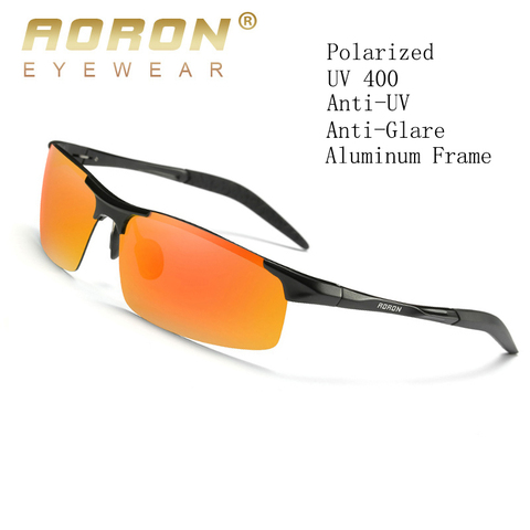 AORON-gafas de sol polarizadas para hombre, lentes de aluminio para conducir al aire libre, con protección UV400 ► Foto 1/6