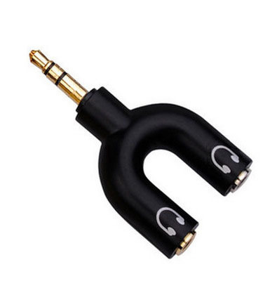 Y doble Cable divisor de Audio adaptador conveniente de línea de Audio de 1 a 2 AUX de 3,5mm Cable de adaptador de auriculares de 1 hombre para 2 hembra ► Foto 1/6