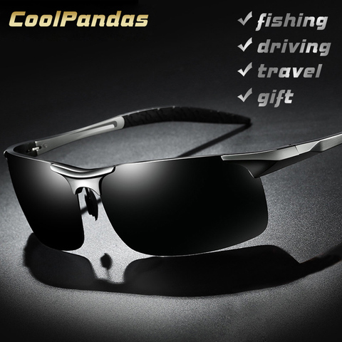 Gafas de sol polarizadas de aluminio y magnesio para hombre, lentes de sol de aviación HD, gafas de conducción, deportivas, para hombre ► Foto 1/6