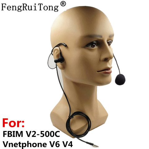 Auriculares con gancho para la oreja para árbitro, audífonos con conector de 3,5mm para Vnetphone V6 V4 FBIM V2-500C, intercomunicador Bluetooth de motocicleta BT ► Foto 1/3