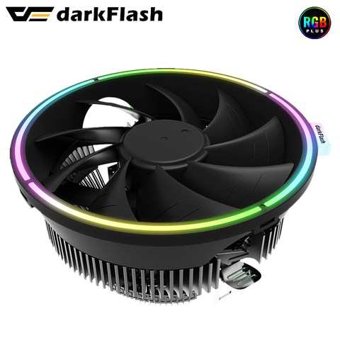 DarkFlash caso CPU ventilador de enfriamiento de aluminio de 12V 12V enfriador procesador ventilador de refrigeración de la CPU RGB para Intel 1151/1155/AM3/AM4 AMD ► Foto 1/6