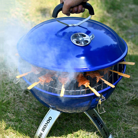 Portátil al aire libre barbacoa parrilla Patio Camping Picnic estufa de barbacoa adecuado para 3-5 personas de la parrilla de la barbacoa de herramientas de barbacoa ► Foto 1/6